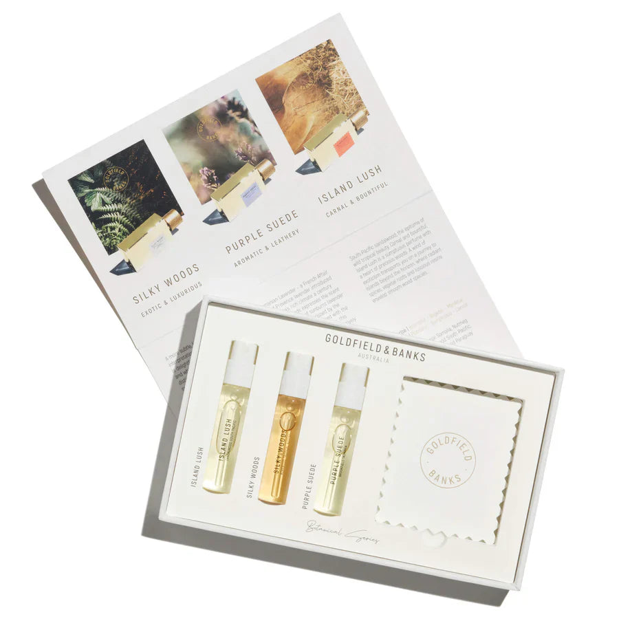 Botanical Series Luxury Sample Collection (3 X 2ml) - Goldfield & Banks | Hallburg AE.