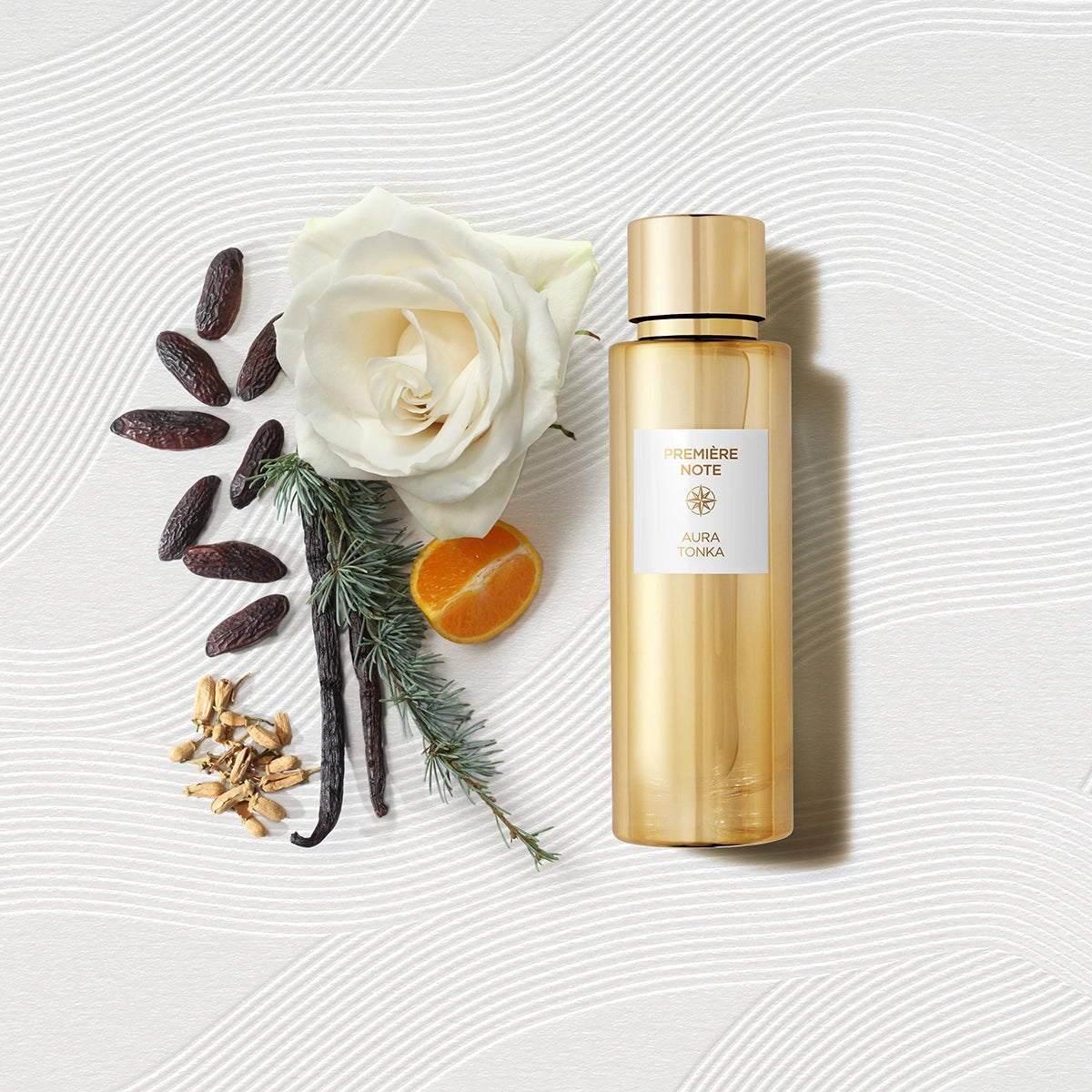 Aura Tonka by Première Note – A floral-oriental fragrance available at Hallburg.ae. 