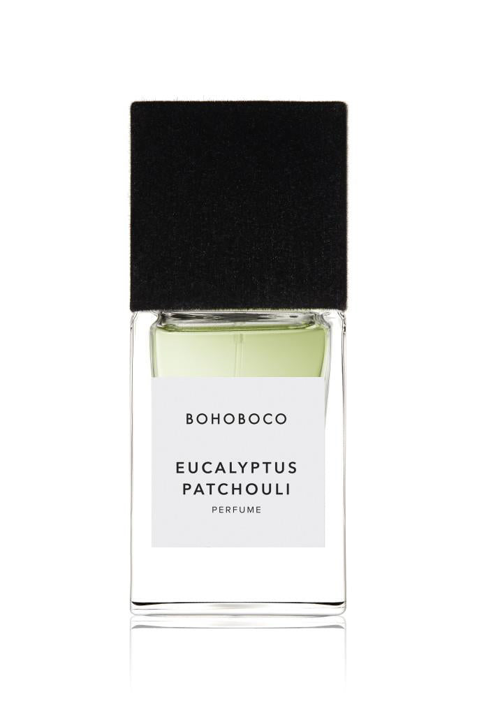 Eucalyptus – Patchouli Extrait de Parfum 50ml perfume by BOHOBOCO – Woody and Spicy fragrance bottle