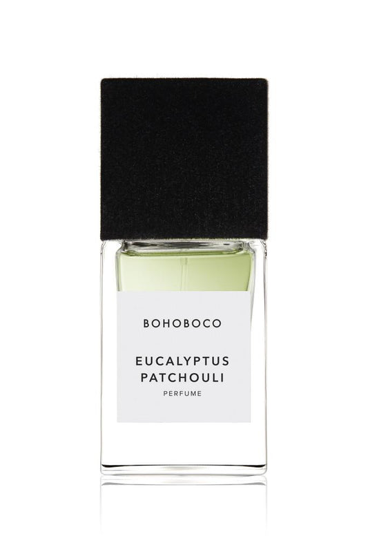 Eucalyptus – Patchouli Extrait de Parfum 50ml perfume by BOHOBOCO – Woody and Spicy fragrance bottle