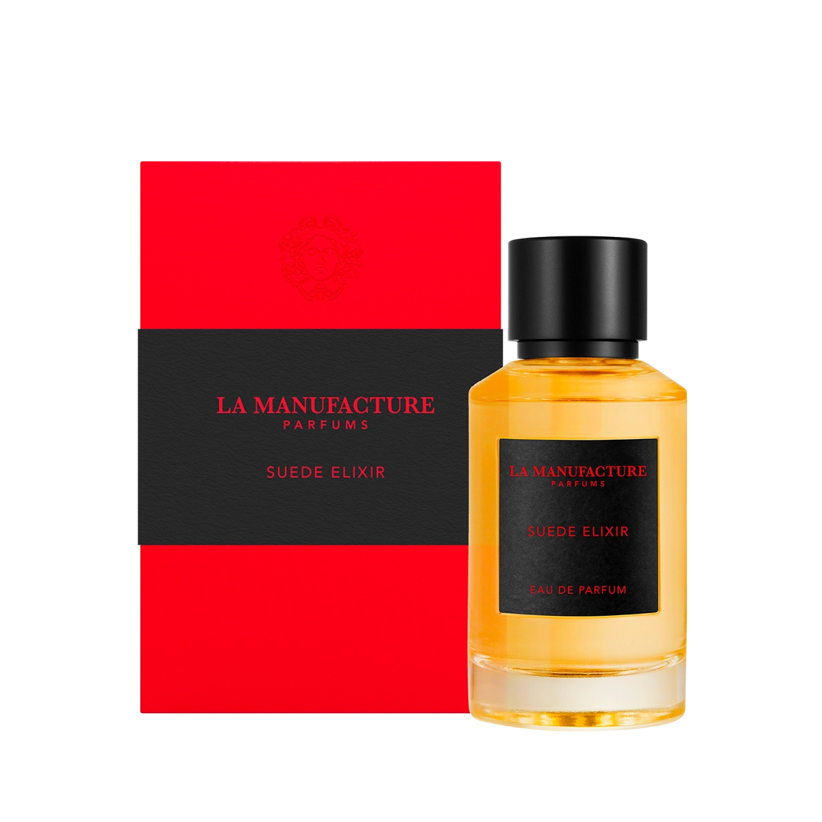 Suede Elixir by La Manufacture – A sweet-spicy fragrance available at Hallburg.ae. 